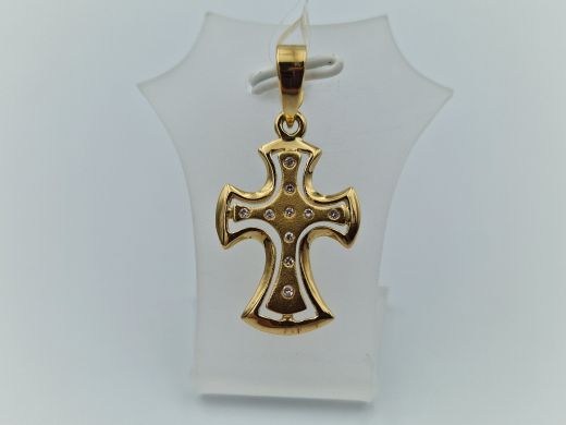 Zelta kulons ar briljantu, 3.21 g