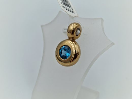 Zelta kulons ar cirkoniju, 3.76 g