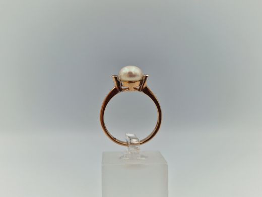 Zelta gredzens ar cirkoniju, 2.76 g, izm. 17.5