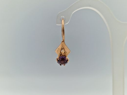 Золотые серьги с кораллом, 1.98 г