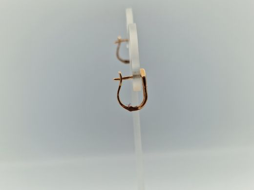 Zelta auskari ar cirkoniju, 2.7 g