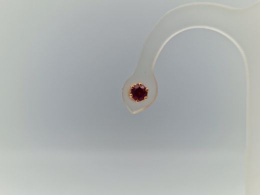 Zelta auskari ar koraļļi, 1.73 g