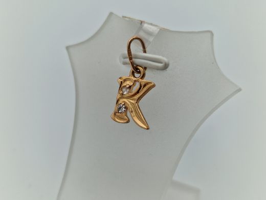 Zelta kulons ar cirkoniju, 0.78 g