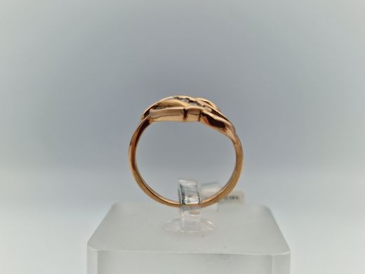 Zelta gredzens ar cirkoniju, 2.36 g, izm. 16.5