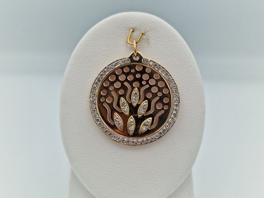 Zelta kulons ar cirkoniju, 7.25 g