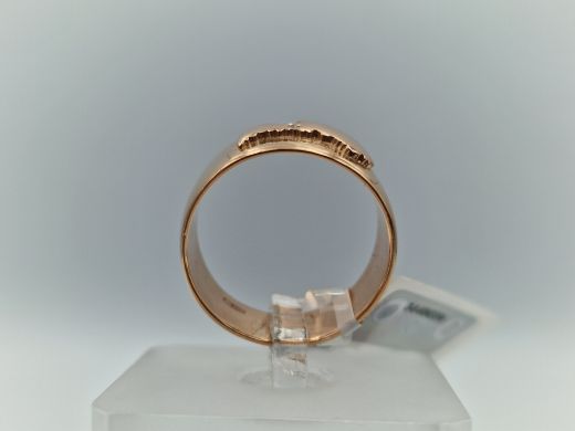 Zelta gredzens ar briljantu, 9.57 g, izm. 19