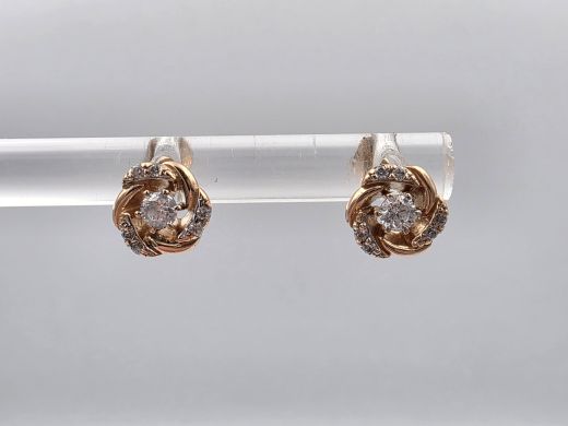 Золотые серьги, 1.53 г