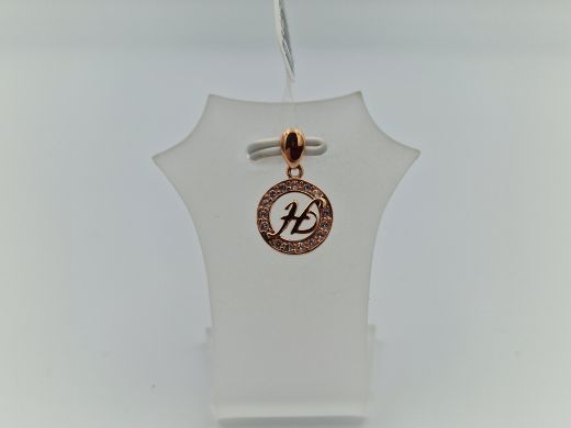 Zelta kulons ar cirkoniju, 0.81 g