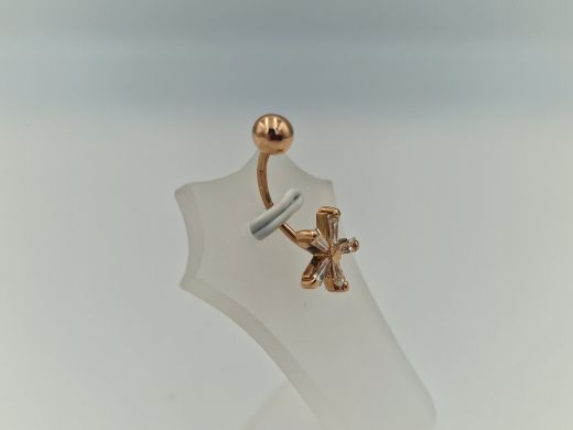 Золотой кулон с цирконом, 1.39 г