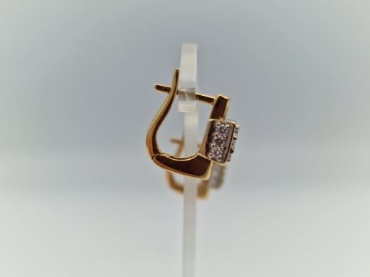 Zelta auskari ar cirkoniju, 6.11 g