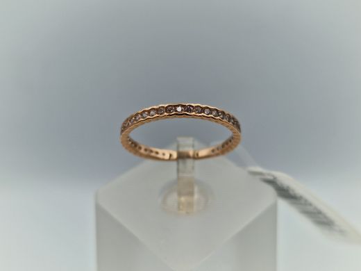 Zelta gredzens ar cirkoniju, 1.13 g, izm. 17