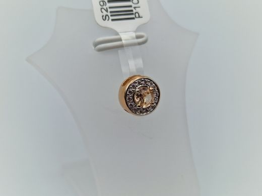 Zelta kulons ar cirkoniju, 0.88 g