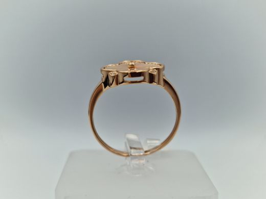 Zelta gredzens ar cirkoniju, 2.49 g, izm. 19