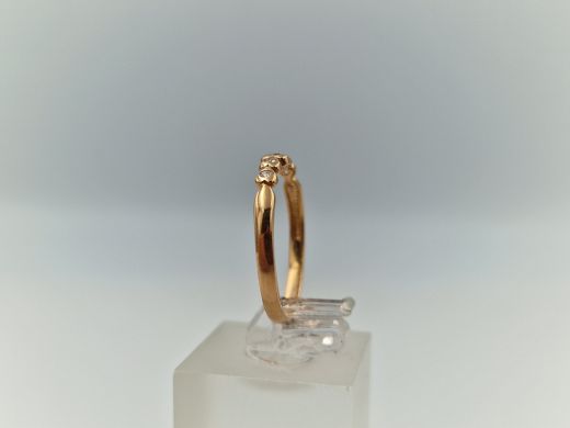 Zelta gredzens ar cirkoniju, 1.15 g, izm. 18