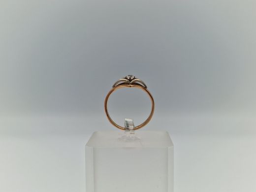 Zelta gredzens ar cirkoniju, 1.74 g, izm. 17.5