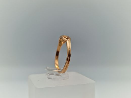 Zelta gredzens ar cirkoniju, 2.07 g, izm. 17.5