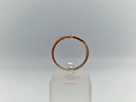 Zelta gredzens ar cirkoniju, 1.61 g, izm. 16