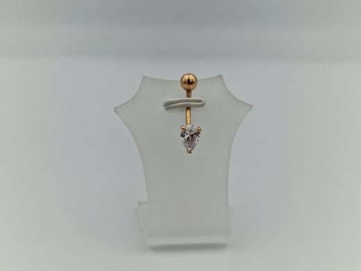 Золотой кулон с цирконом, 0.97 г