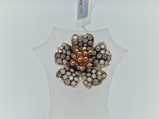 Золотой кулон с бриллиантом, 5.28 г