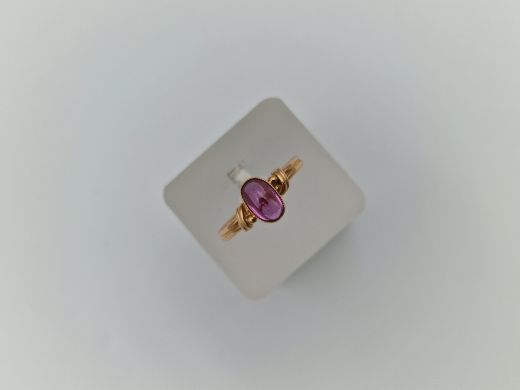 Zelta gredzens ar cirkoniju, 2.59 g, izm. 17.5