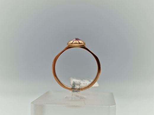 Zelta gredzens ar cirkoniju, 1.73 g, izm. 17