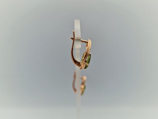 Zelta auskari ar cirkoniju, 3.61 g