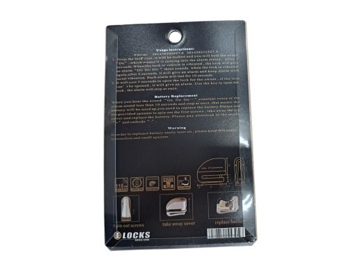 alarm disk lock iso9001 Alarm Disk Lock Iso9001