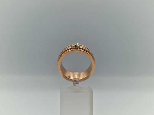 Золотое кольцо с бриллиантом, 14.31 г, разм. 20