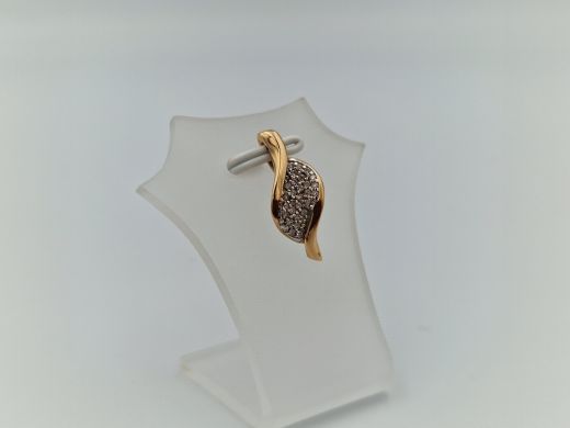 Zelta kulons ar cirkoniju, 1.53 g