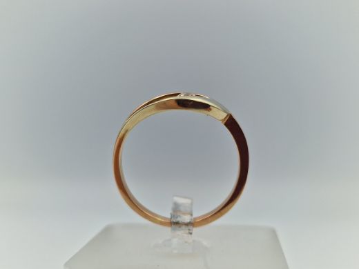 Zelta gredzens ar cirkoniju, 2.82 g, izm. 18.5