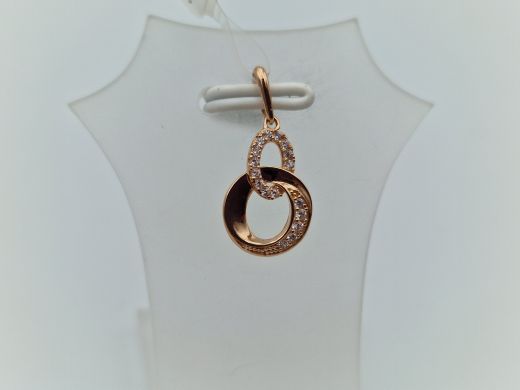 Золотой кулон с цирконом, 0.55 г