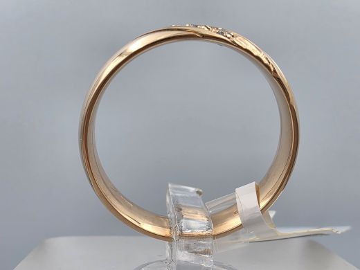 Золотое кольцо с бриллиантом, 3.90 г, разм. 17