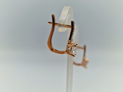 Zelta auskari ar cirkoniju, 3.29 g