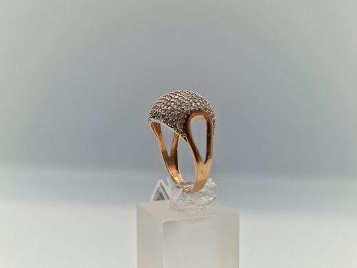 Zelta gredzens ar cirkoniju, 5.11 g, izm. 18