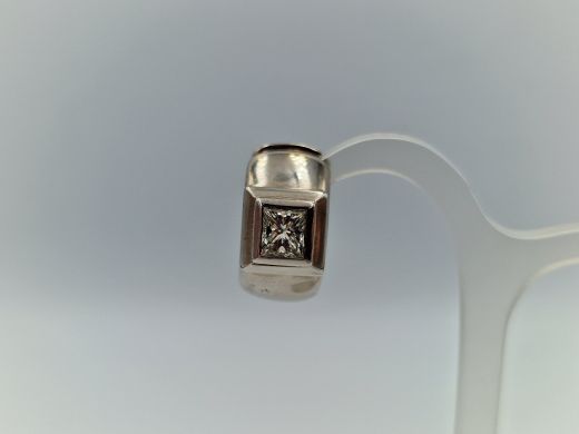 Золотые серьги с бриллиантом, 20.65 г