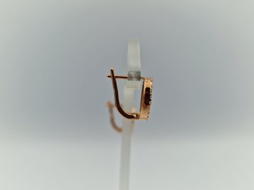 Zelta auskari ar cirkoniju, 1.61 g