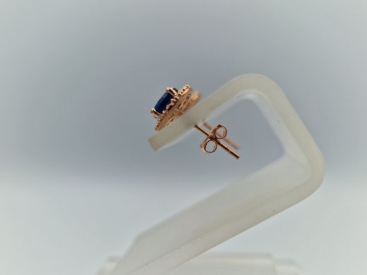 Zelta auskari ar cirkoniju, 1.03 g