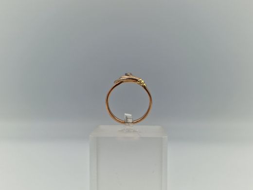 Zelta gredzens ar cirkoniju, 3.08 g, izm. 17.5