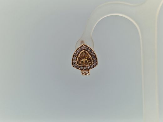 Zelta auskari ar cirkoniju, 6.66 g