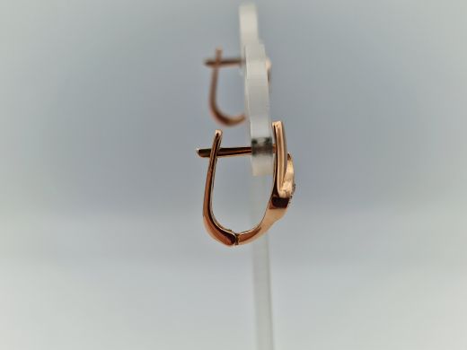 Zelta auskari ar cirkoniju, 3.68 g