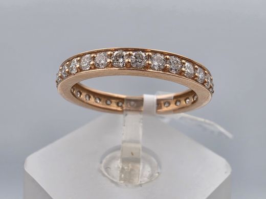 Золотое кольцо с бриллиантом, 2.90 г, разм. 17