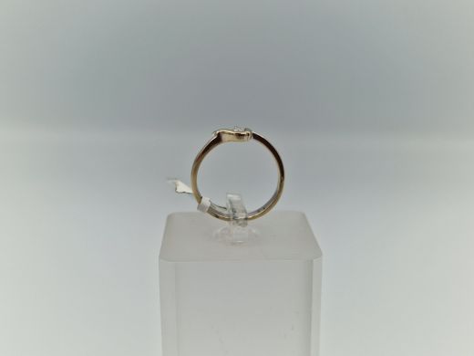 Zelta gredzens ar briljantu, 1.66 g, izm. 16.5