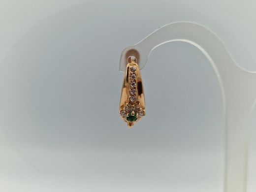 Zelta auskari ar cirkoniju, 2.53 g