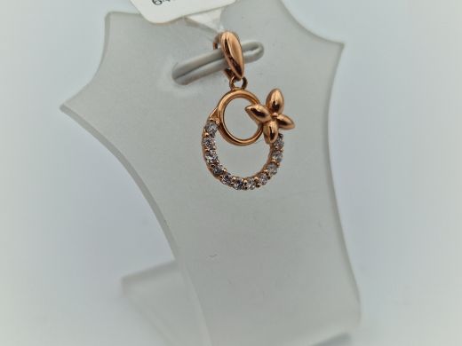 Zelta kulons ar cirkoniju, 0.94 g