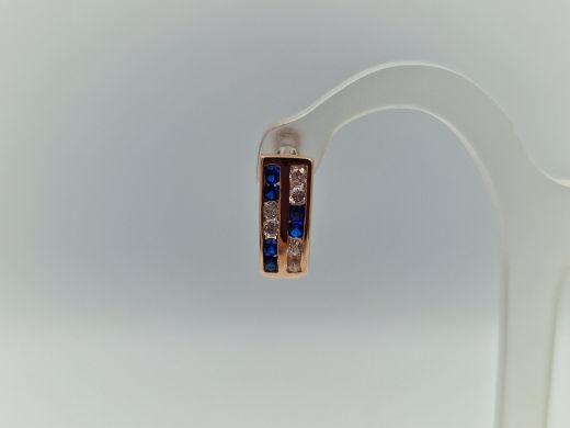 Zelta auskari ar cirkoniju, 2.74 g