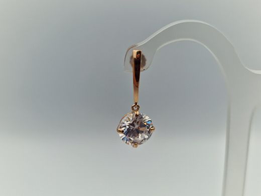 Zelta auskari ar cirkoniju, 2.21 g