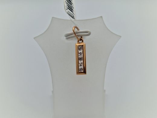 Zelta kulons ar cirkoniju, 0.66 g