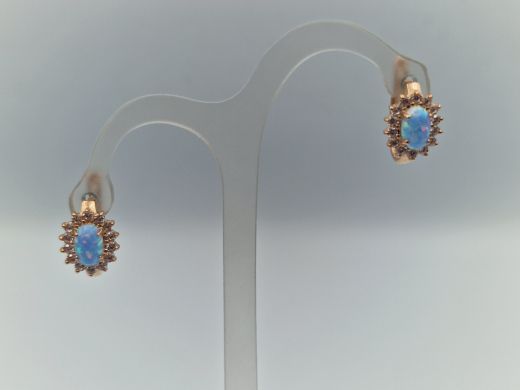 Zelta auskari ar cirkoniju, 2.12 g