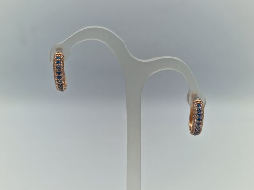 Zelta auskari ar cirkoniju, 1.89 g