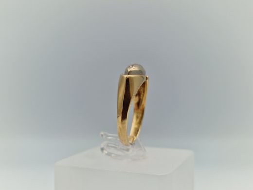 Zelta gredzens ar cirkoniju, 3.76 g, izm. 16.5